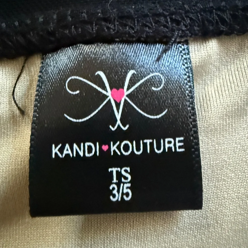 NWT Kandi Kouture Leotard Size Teen TS 3/5‎ Black Red
